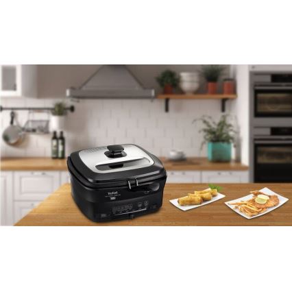 Tefal - Deep fryer 2 l VERSALION DE LUXE 7in1 1600W/230V μαύρο