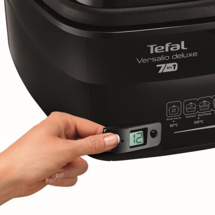 Tefal - Deep fryer 2 l VERSALION DE LUXE 7in1 1600W/230V μαύρο