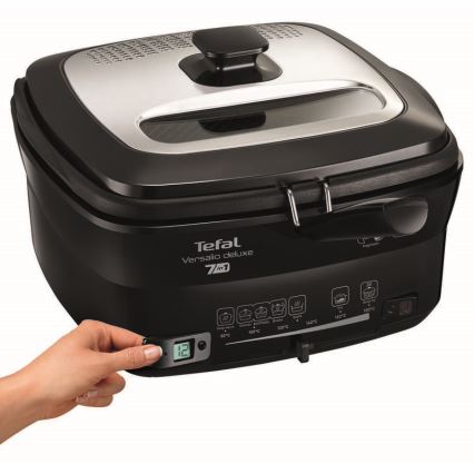 Tefal - Deep fryer 2 l VERSALION DE LUXE 7in1 1600W/230V μαύρο