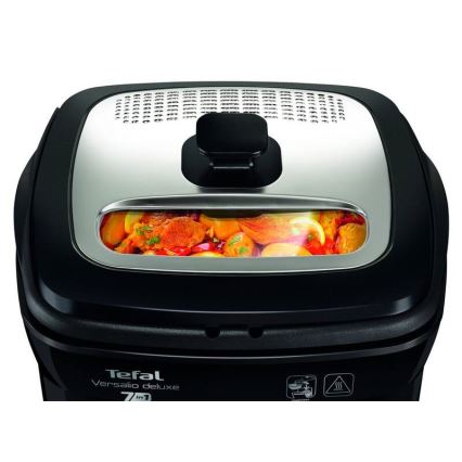 Tefal - Deep fryer 2 l VERSALION DE LUXE 7in1 1600W/230V μαύρο