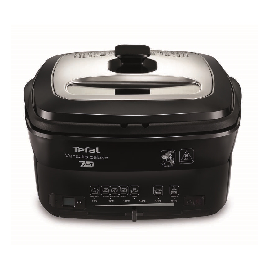 Tefal - Deep fryer 2 l VERSALION DE LUXE 7in1 1600W/230V μαύρο