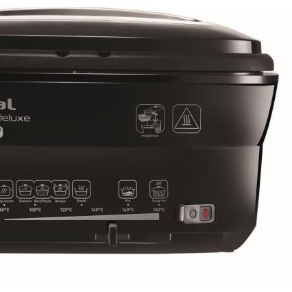 Tefal - Deep fryer 2 l VERSALION DE LUXE 7in1 1600W/230V μαύρο