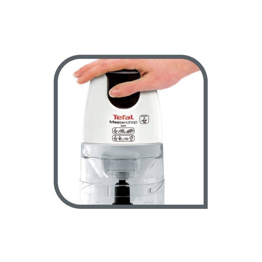 Tefal - Electric chopper 500 ml MASTERCHOP XL 500W/230V λευκό