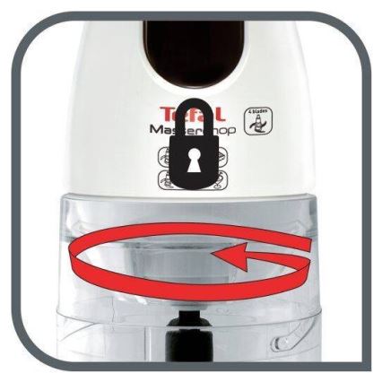 Tefal - Electric chopper 500 ml MASTERCHOP XL 500W/230V λευκό