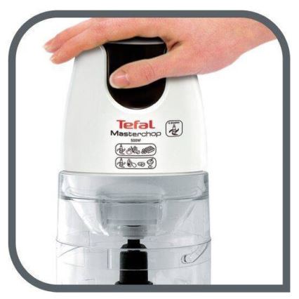 Tefal - Electric chopper 500 ml MASTERCHOP XL 500W/230V λευκό