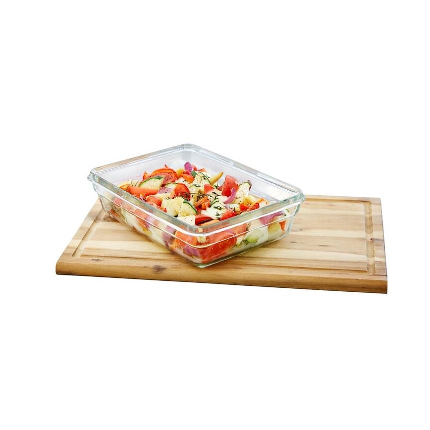 Tefal - Food container 0,45 l MSEAL GLASS κόκκινο/Γυαλί
