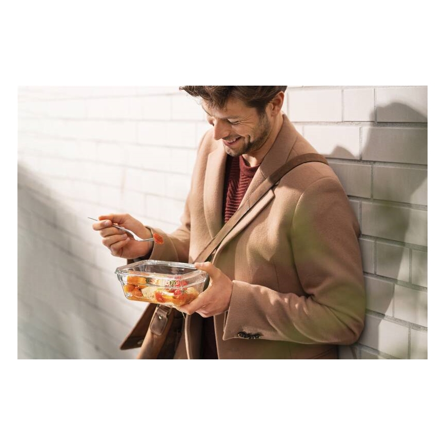 Tefal - Food container 0,85 l MSEAL GLASS κόκκινο/Γυαλί