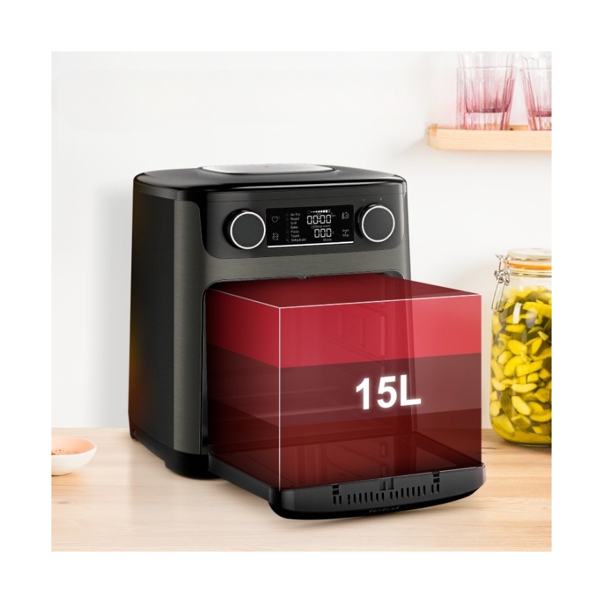Tefal - Φριτέζα αέρος 15 l EASY FRY 9v1 1800W/230V μαύρη