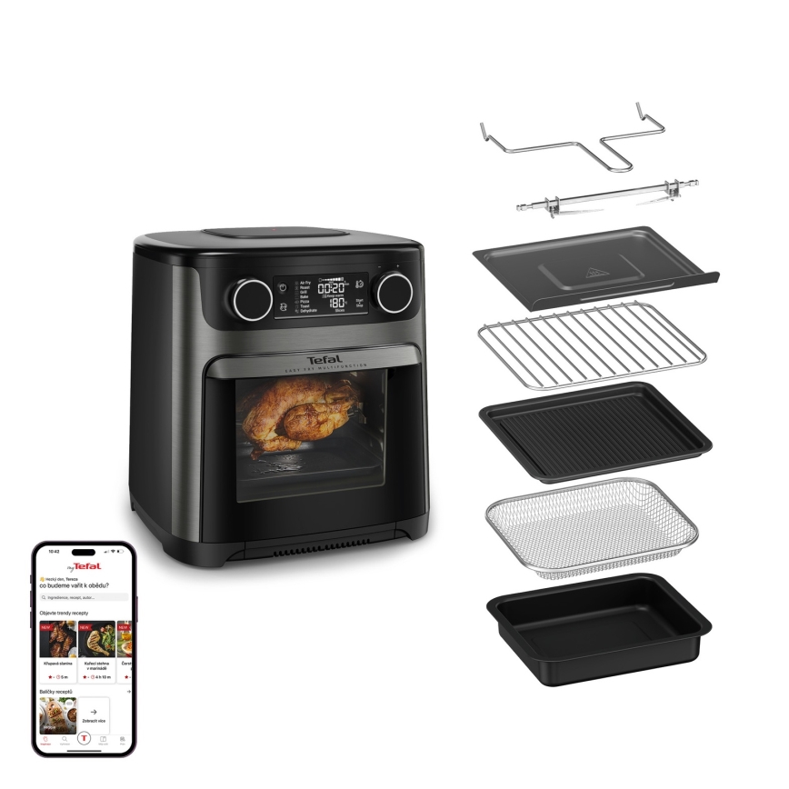 Tefal - Φριτέζα αέρος 15 l EASY FRY 9v1 1800W/230V μαύρη