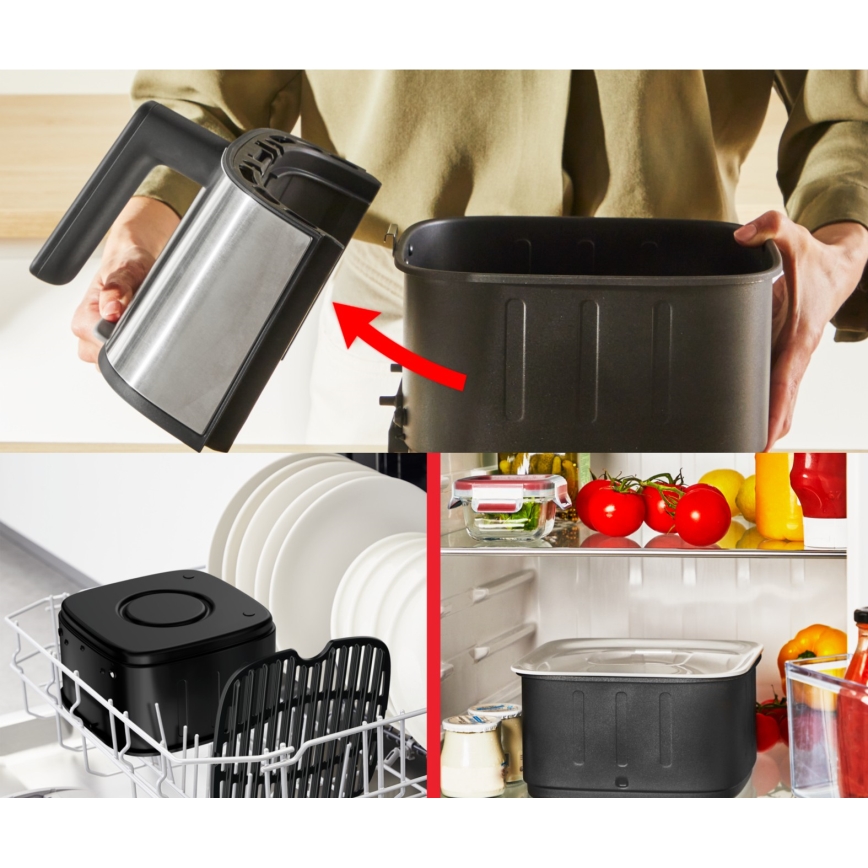 Tefal - Φριτέζα αέρος 5 l EASY FRY SILENCE 10 σε 1 1400-1670W/230V