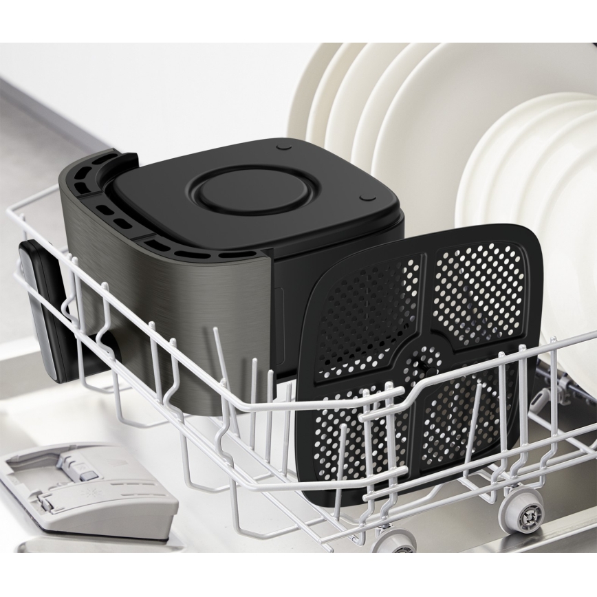 Tefal - Φριτέζα Αέρος 5 L EASY FRY SILENCE COAL 1400-1670W/230V