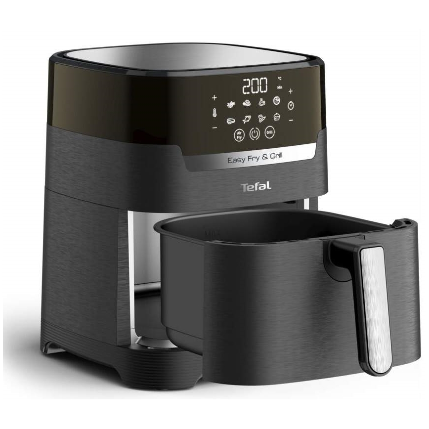 Tefal - Φριτέζα θερμού αέρα 4,2 l EASY FRY&GRILL 2σε1 1550W/230V μαύρο