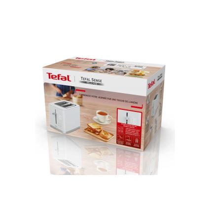 Tefal - Φρυγανιέρα 2 θέσεων SENSE 850W/230V λευκό