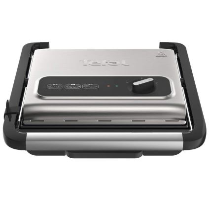 Tefal - Επαφική ψηστιέρα INICIO 2000W/230V μαύρο/ανοξείδωτο ατσάλι