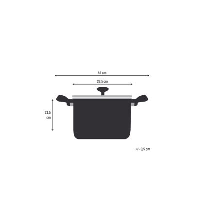 Tefal - Κατσαρόλα EMOTION+ XL 32 cm με καπάκι