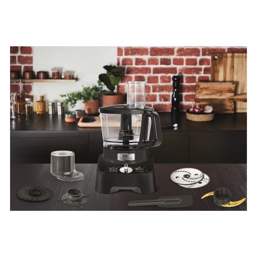 Tefal - Kitchen ρομπότ DOUBLE FORCE 1000W/230V μαύρο
