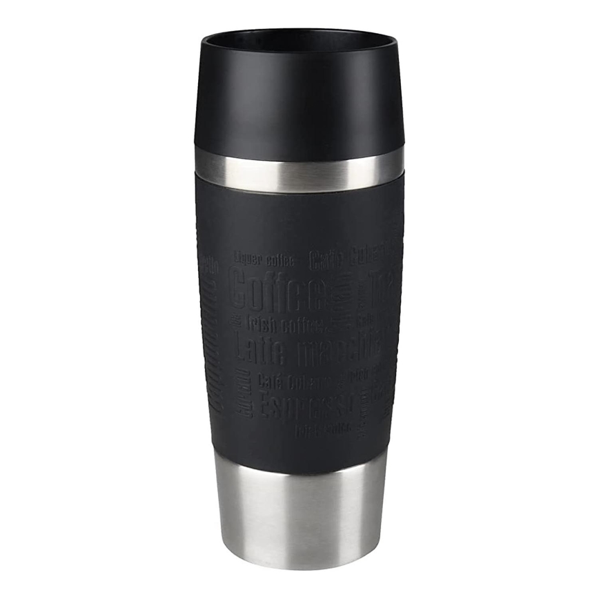 Tefal - Κούπα ταξιδιού 360 ml TRAVEL MUG ανοξείδωτο/μαύρο