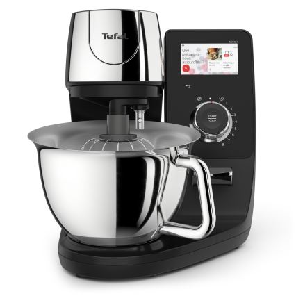 Tefal - Κουζινομηχανή με ενσωματωμένη ζυγαριά I-COACH TOUCH 1200W/230V από ανοξείδωτο ατσάλι