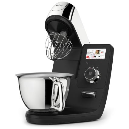 Tefal - Κουζινομηχανή με ενσωματωμένη ζυγαριά I-COACH TOUCH 1200W/230V από ανοξείδωτο ατσάλι