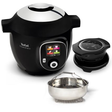 Tefal - Πολυλειτουργική ηλεκτρική χύτρα ταχύτητας με αξεσουάρ 6 l 1600W/230V μαύρη