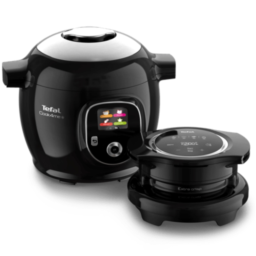 Tefal - Πολυλειτουργική ηλεκτρική χύτρα ταχύτητας με αξεσουάρ 6 l 1600W/230V μαύρη