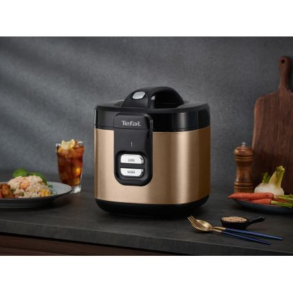 Tefal - Ηλεκτρικός ρυζομάγειρας COPPERTINTO 600/230V 2 l χάλκινος