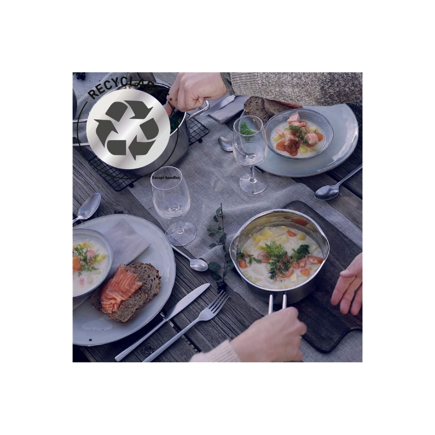 Tefal - Σετ 10 τεμ. κατσαρολών NORDICA από ανοξείδωτο ατσάλι