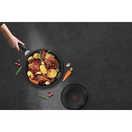 Tefal - Σετ 3 τηγανιών INGENIO BLACK STONE