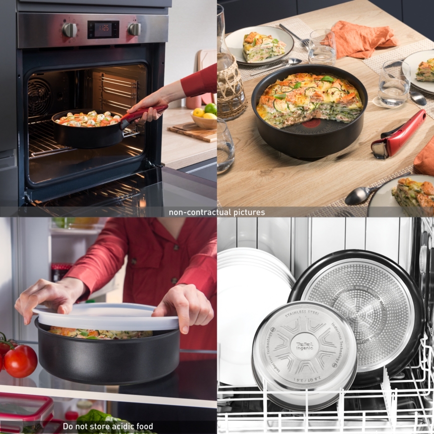 Tefal - Σετ 3 τηγανιών INGENIO INTENS' CERAM