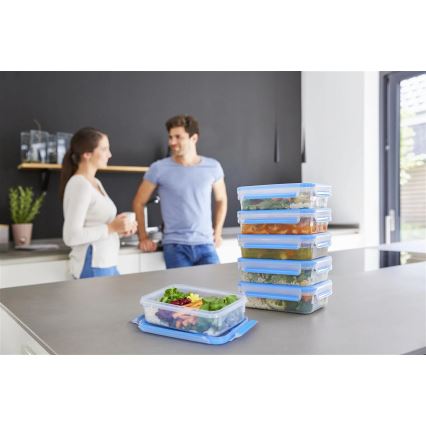 Tefal - Σετ 6 δοχείων τροφίμων 0,8 l MASTER SEAL FRESH μπλε