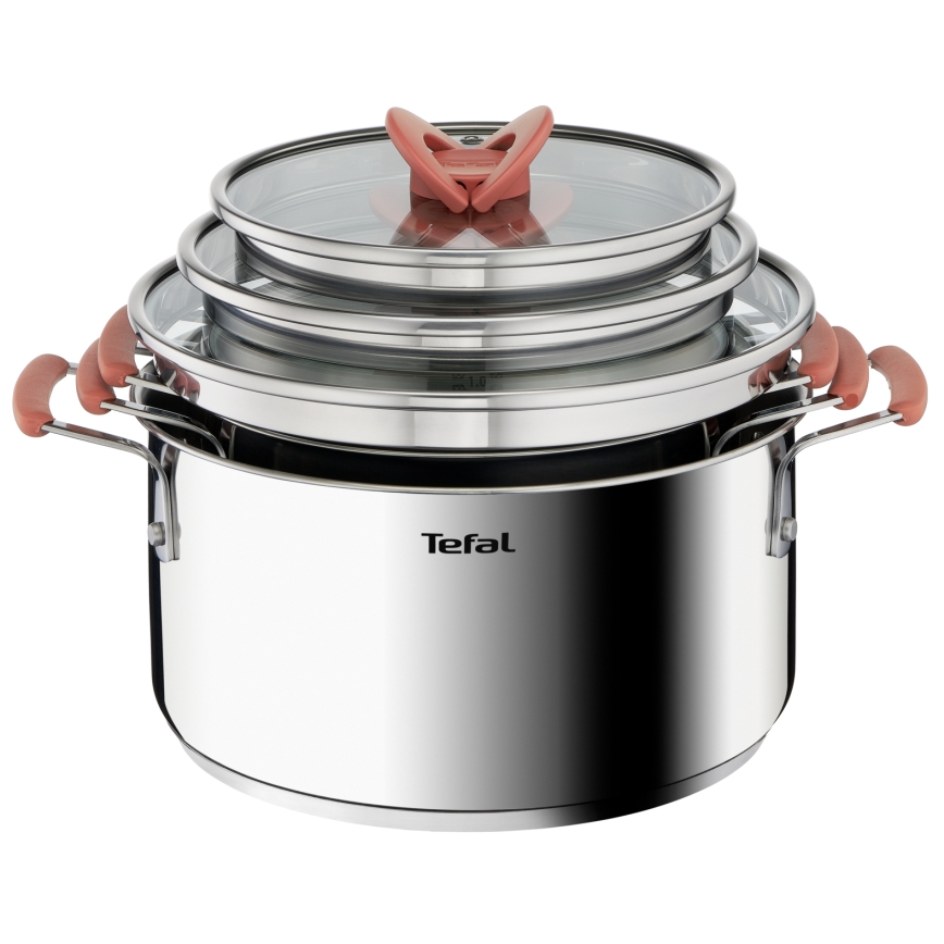 Tefal - Σετ κατσαρολών 6 τεμαχίων OPTI'SPACE