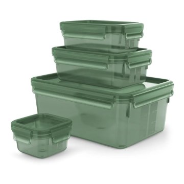 Tefal - Σετ of food containers 4 τμχ MASTER SEAL ECO πράσινο
