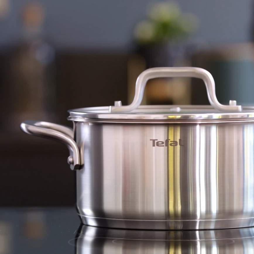 Tefal - Σετ of pots 10 τμχ VIRTUOSO ανοξείδωτο ατσάλι