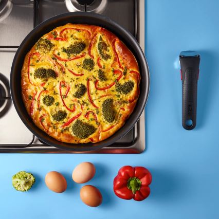 Tefal - Σετ τηγάνια 3 τμχ INGENIO EASY COOK & CLEAN BLACK