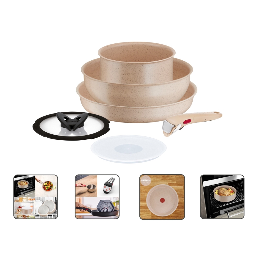 Tefal - Σετ μαγειρικών σκευών 17 τεμ. INGENIO DELIGHT