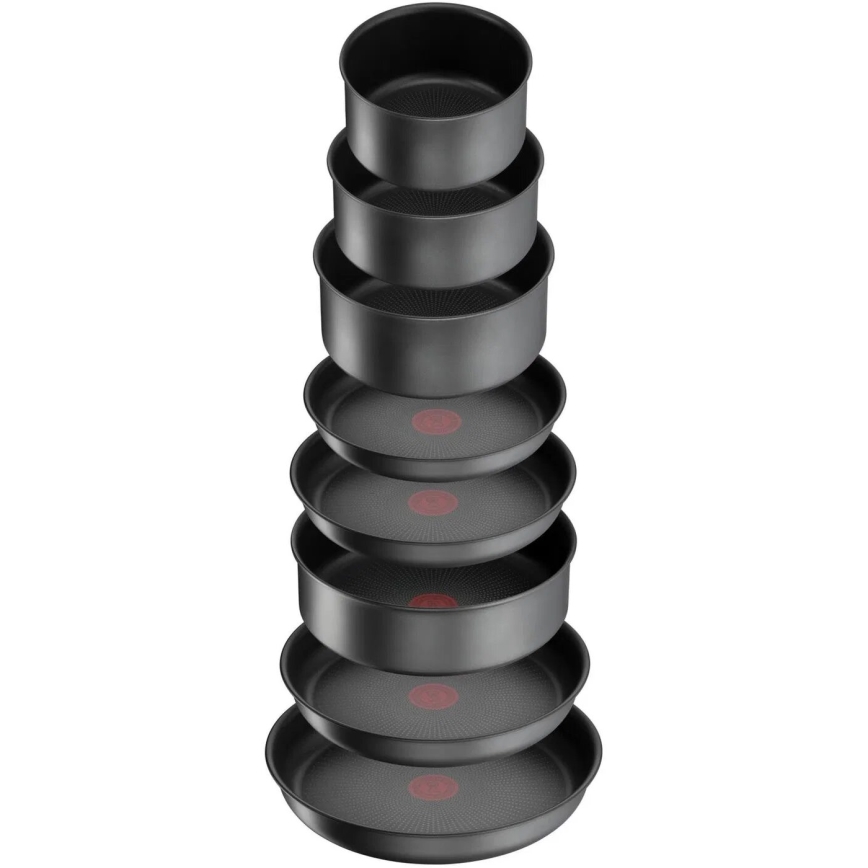 Tefal - Σετ μαγειρικών σκευών 20 τεμαχίων INGENIO DAILY CHEF ON μαύρο