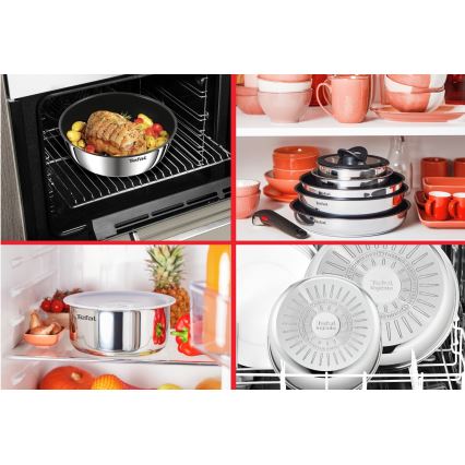Tefal - Σετ μαγειρικών σκευών 3 τεμ. INGENIO COOK, από ανοξείδωτο ατσάλι
