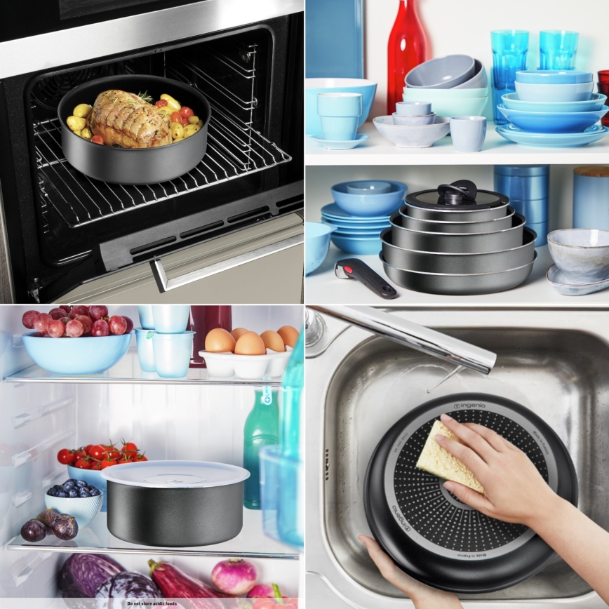 Tefal - Σετ μαγειρικών σκευών 4 τεμ. INGENIO XL FORCE