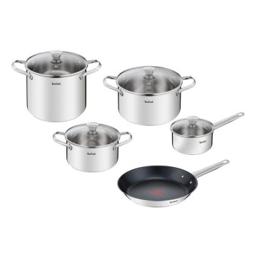 Tefal - Σετ μαγειρικών σκευών 9 τεμαχίων COOK EAT από ανοξείδωτο ατσάλι
