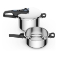 Tefal - Σετ χύτρων ταχύτητας 4/6 λτ SECURE TRENDY από ανοξείδωτο ατσάλι