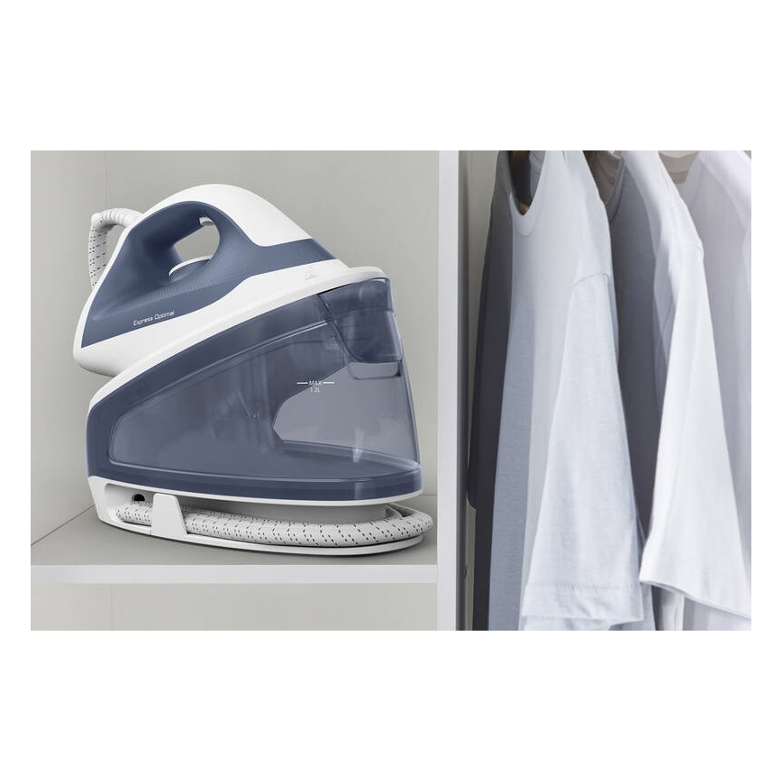 Tefal - Σύστημα σιδερώματος ατμού EXPRESS OPTIMAL 2200W/230V μπλε