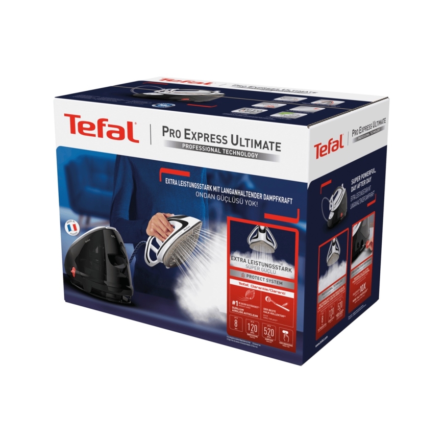 Tefal - Σύστημα σιδερώματος EXPREEE ULTIMATE 2600W/230V μαύρο/λευκό