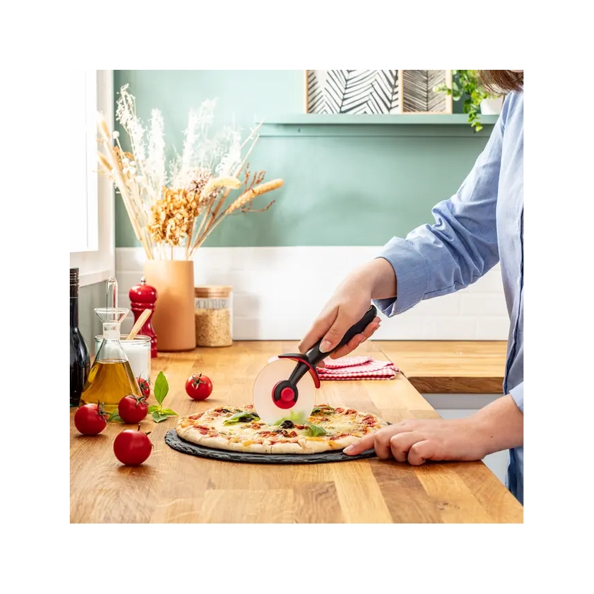 Tefal - Pizza cutter INGENIO ανοξείδωτο ατσάλι/μαύρο