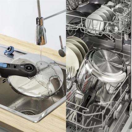 Tefal - Pressure cooker 4 l SECURE TRENDY ανοξείδωτο ατσάλι