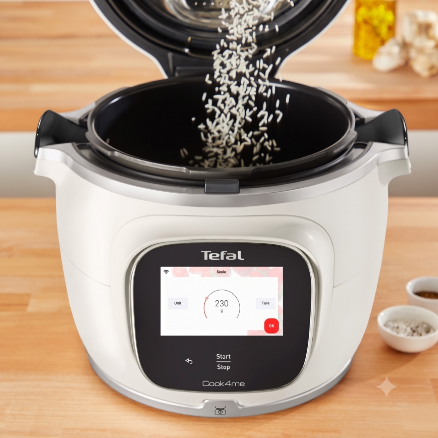 Tefal - Πολυλειτουργική ηλεκτρική χύτρα ταχύτητας 6 l COOK4ME TOUCH PRO 1600W/230V