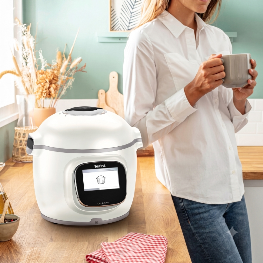 Tefal - Πολυλειτουργική ηλεκτρική χύτρα ταχύτητας 6 l COOK4ME TOUCH PRO 1600W/230V