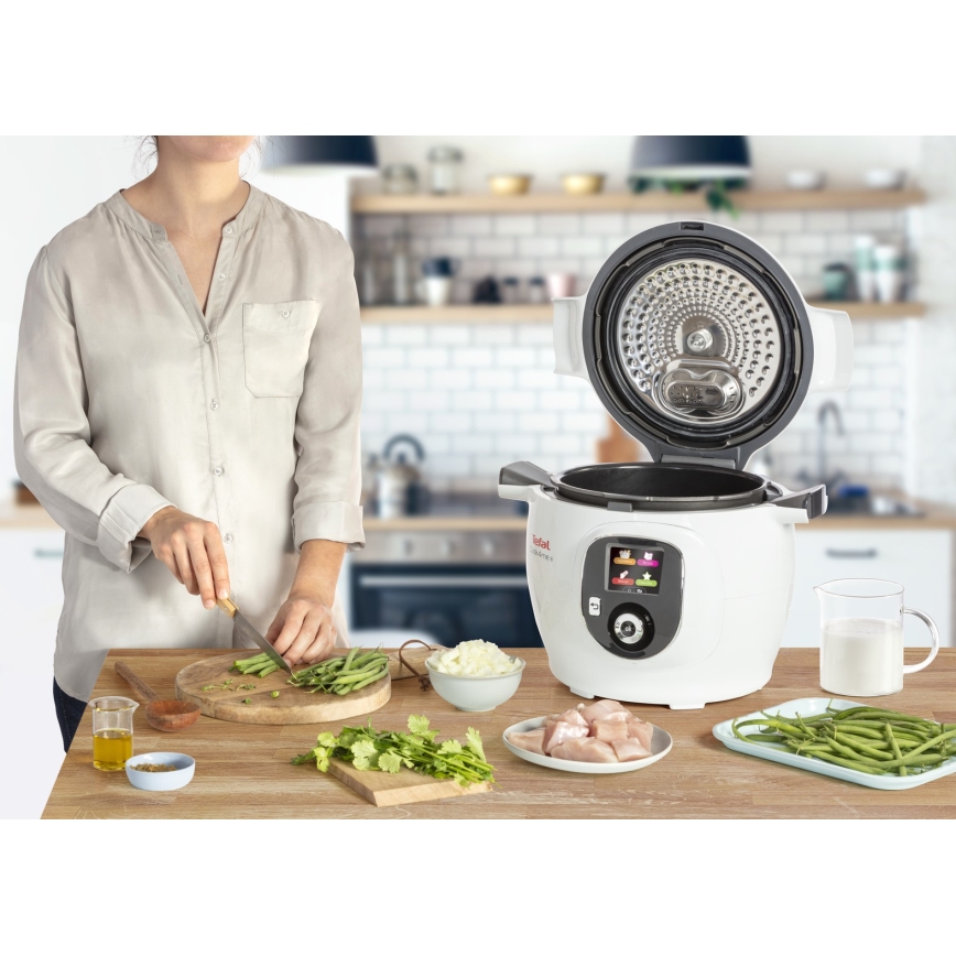 Tefal - Πολυλειτουργικός ηλεκτρικός πολυμάγειρας 6 l 1600W/230V λευκός