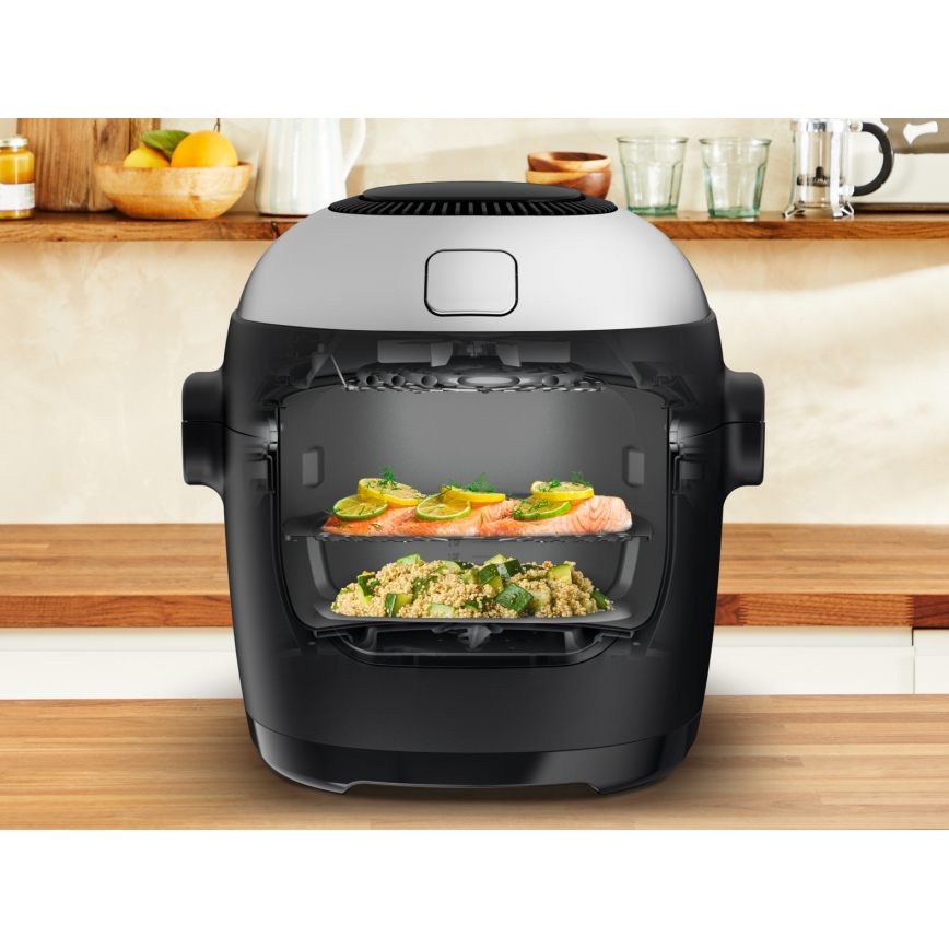 Tefal - Πολυλειτουργική κατσαρόλα και αεροφριτέζα 2-σε-1 MULTICOOK ACTIFRY 1334W/230V 6 l