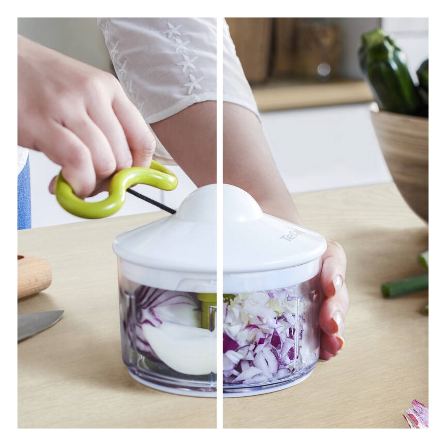 Tefal - Πολυκόφτης/μπλέντερ 5 SECOND CHOPPER 500 ml πράσινο/λευκό