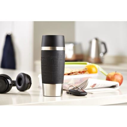 Tefal - Κούπα ταξιδιού 360 ml TRAVEL MUG ανοξείδωτο/μαύρο